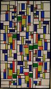 Color designs for Stained-Glass Composition V.